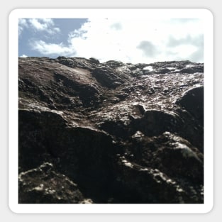 Rock formation reaching out to the sky Sticker